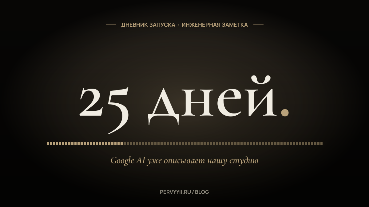 AI Overview через 25 дней. Что Google уже знает о нашей студии